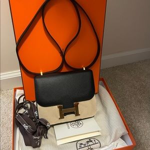 ❌❌❌⛔️SOLD⛔️❌❌❌Hermès Constance 18, black with rose gold hardware, Stamp Z